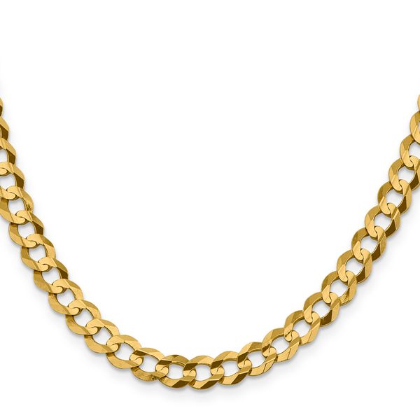 Leslie's 10k 7.2mm Lightweight Flat Cuban Chain - Image 2