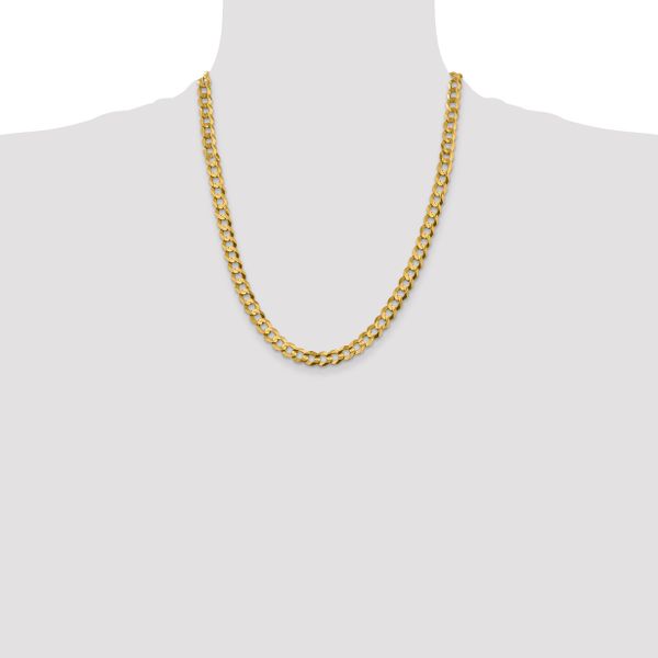 Leslie's 10k 7.2mm Lightweight Flat Cuban Chain - Image 4