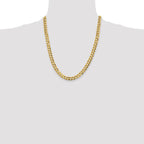 Leslie's 10k 7.2mm Lightweight Flat Cuban Chain - Image 4
