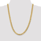 Leslie's 10k 7.2mm Lightweight Flat Cuban Chain - Image 4