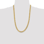 Leslie's 10k 7.2mm Lightweight Flat Cuban Chain - Image 4
