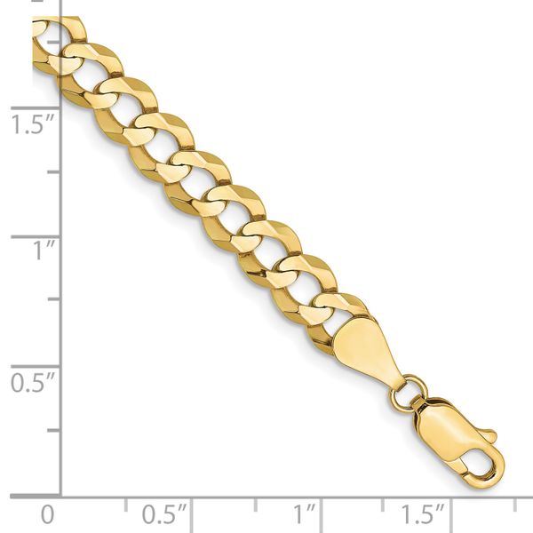 Leslie's 10k 7.2mm Lightweight Flat Cuban Chain - Image 2