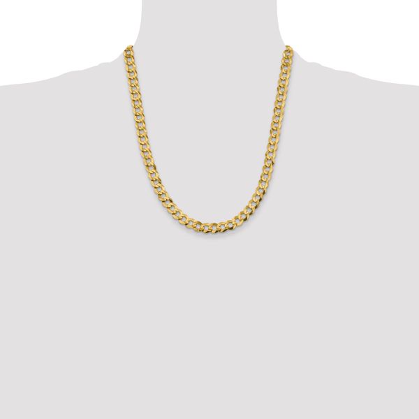 Leslie's 10k 8.3mm Lightweight Flat Cuban Chain - Image 4