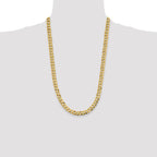 Leslie's 10k 8.3mm Lightweight Flat Cuban Chain - Image 4