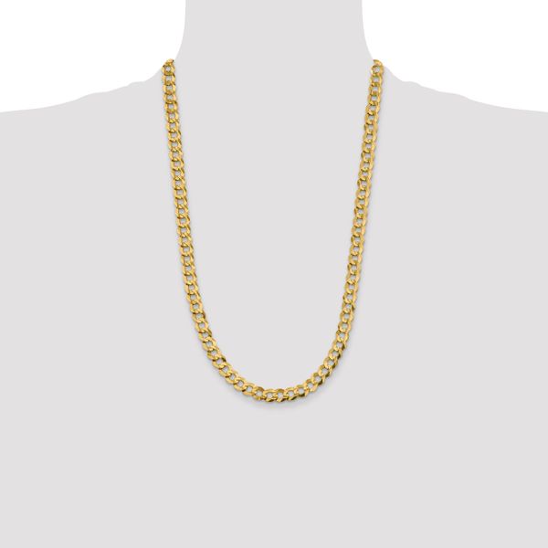 Leslie's 10k 8.3mm Lightweight Flat Cuban Chain - Image 4