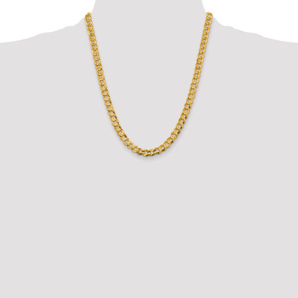 Leslie's 10k 9.4mm Lightweight Flat Cuban Chain - Image 4