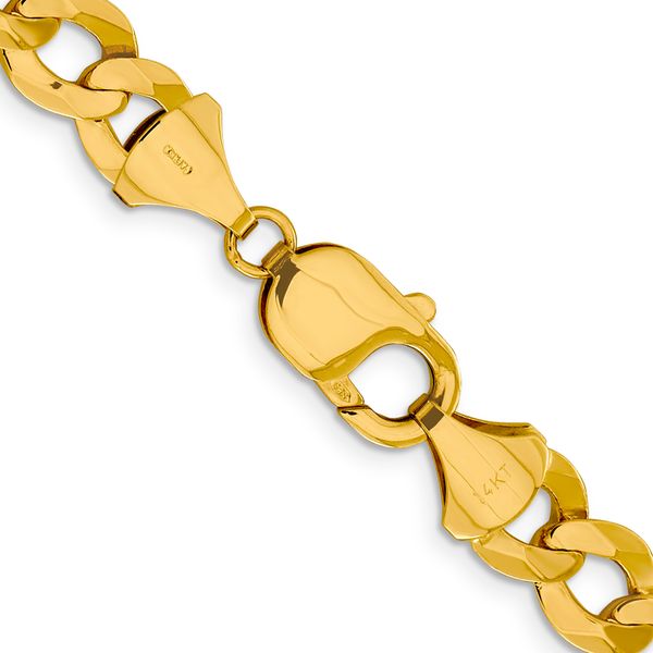 Leslie's 10k 9.4mm Lightweight Flat Cuban Chain - Image 3