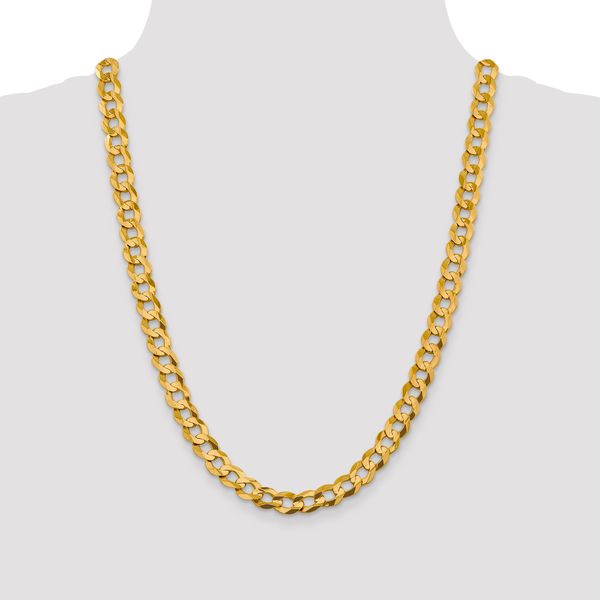 Leslie's 10k 9.4mm Lightweight Flat Cuban Chain - Image 4