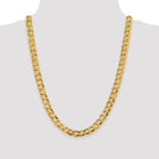 Leslie's 10k 9.4mm Lightweight Flat Cuban Chain - Image 4