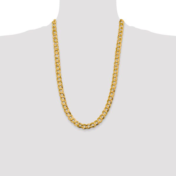 Leslie's 10k 9.4mm Lightweight Flat Cuban Chain - Image 4