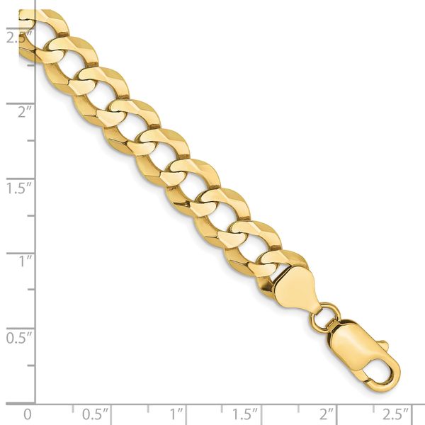 Leslie's 10k 9.4mm Lightweight Flat Cuban Chain - Image 2