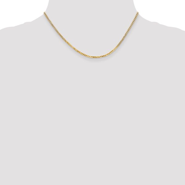 Leslie's 10k 2.2mm Flat Beveled Curb Chain - Image 4
