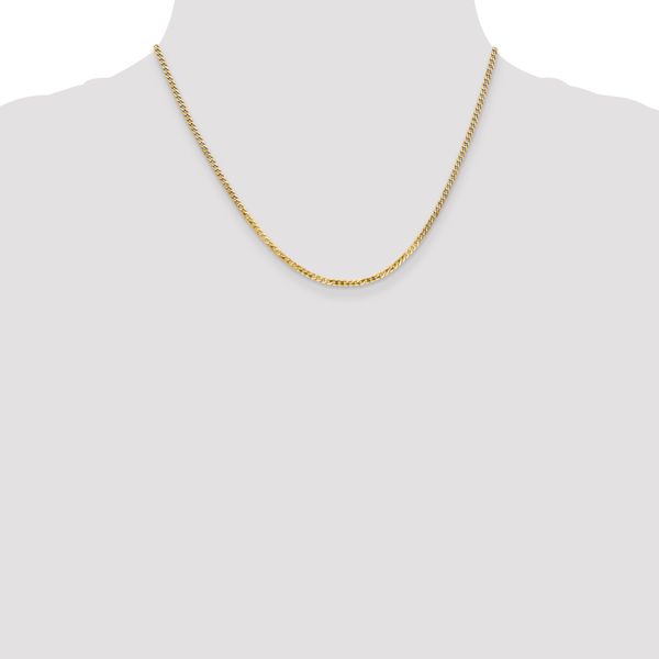 Leslie's 10k 2.2mm Flat Beveled Curb Chain - Image 4