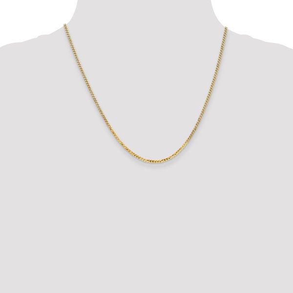Leslie's 10k 2.2mm Flat Beveled Curb Chain - Image 4