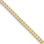 Leslie's 10k 2.2mm Flat Beveled Curb Chain