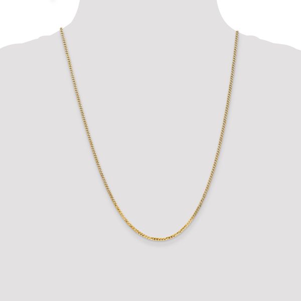 Leslie's 10k 2.2mm Flat Beveled Curb Chain - Image 4
