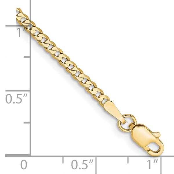 Leslie's 10k 2.2mm Flat Beveled Curb Chain - Image 2