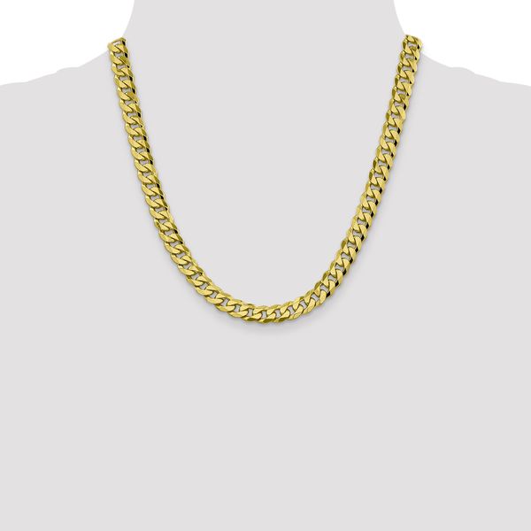 Leslie's 10k 8.25mm Flat Beveled Curb Chain - Image 4