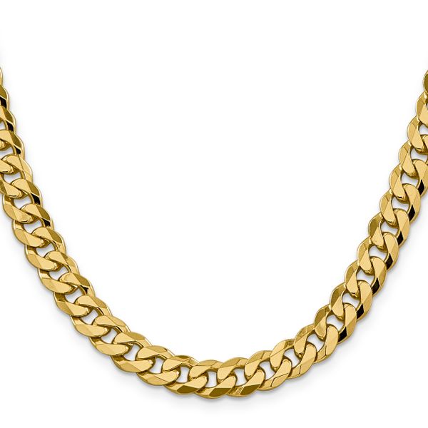 Leslie's 10k 8.25mm Flat Beveled Curb Chain - Image 2