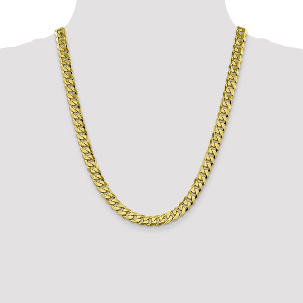 Leslie's 10k 8.25mm Flat Beveled Curb Chain - Image 4
