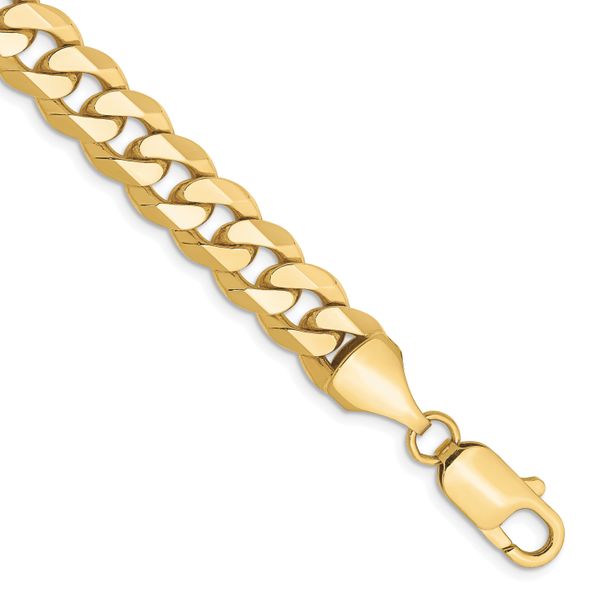 Leslie's 10k 8.25mm Flat Beveled Curb Chain