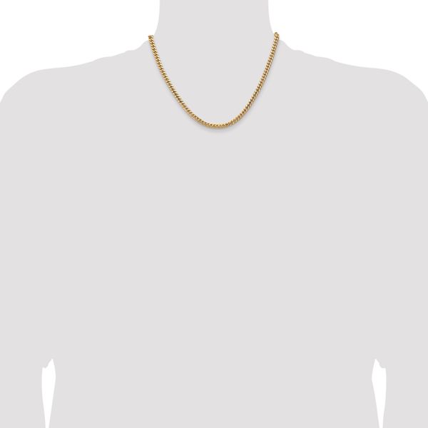 Leslie's 10k 4.3mm Solid Miami Cuban Chain - Image 4
