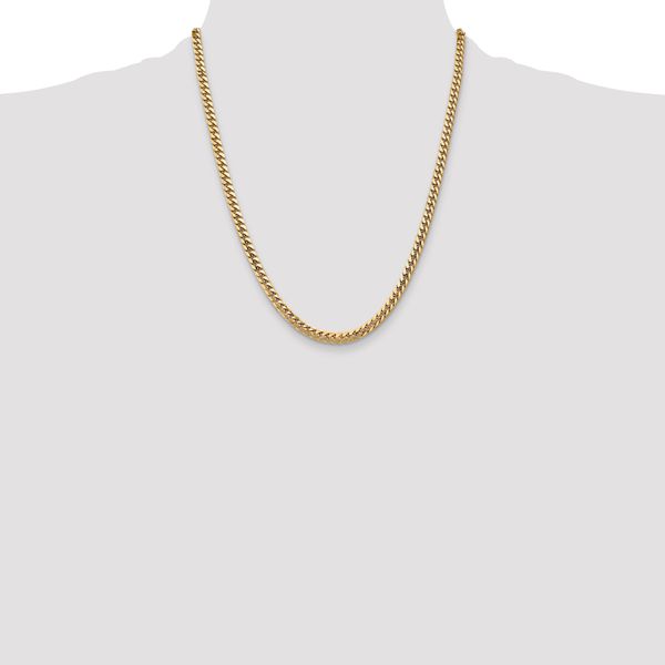 Leslie's 10k 4.3mm Solid Miami Cuban Chain - Image 4