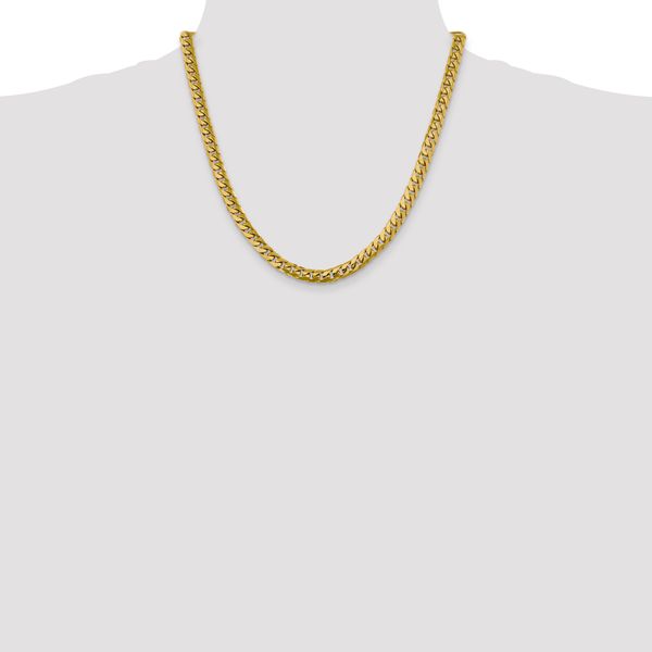 Leslie's 10k 6.25mm Solid Miami Cuban Chain - Image 4