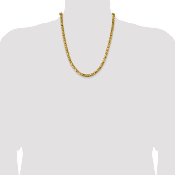 Leslie's 10k 6.25mm Solid Miami Cuban Chain - Image 4
