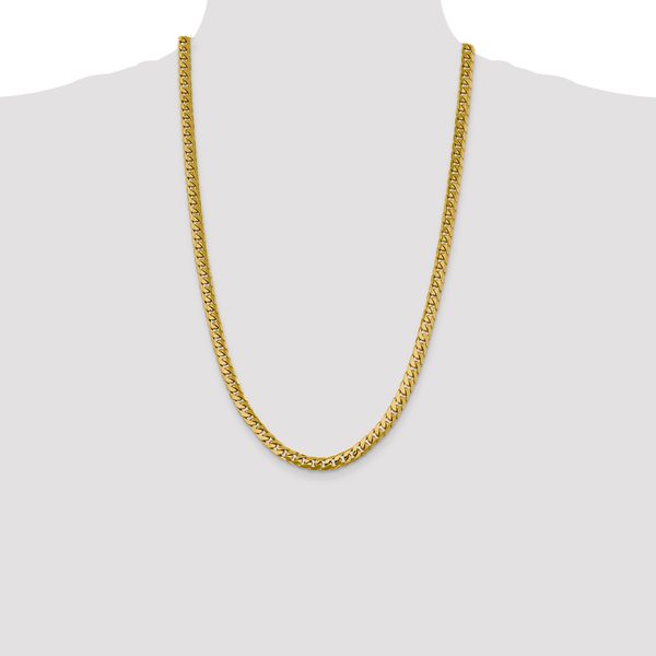 Leslie's 10k 6.25mm Solid Miami Cuban Chain - Image 4