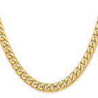 Leslie's 10k 6.75mm Solid Miami Cuban Chain - Image 2