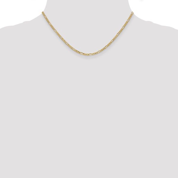 Leslie's 10k 2.5mm Semi-Solid Figaro Chain - Image 4