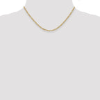 Leslie's 10k 2.5mm Semi-Solid Figaro Chain - Image 4