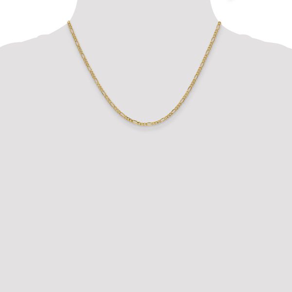 Leslie's 10k 2.5mm Semi-Solid Figaro Chain - Image 4