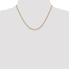Leslie's 10k 2.5mm Semi-Solid Figaro Chain - Image 4