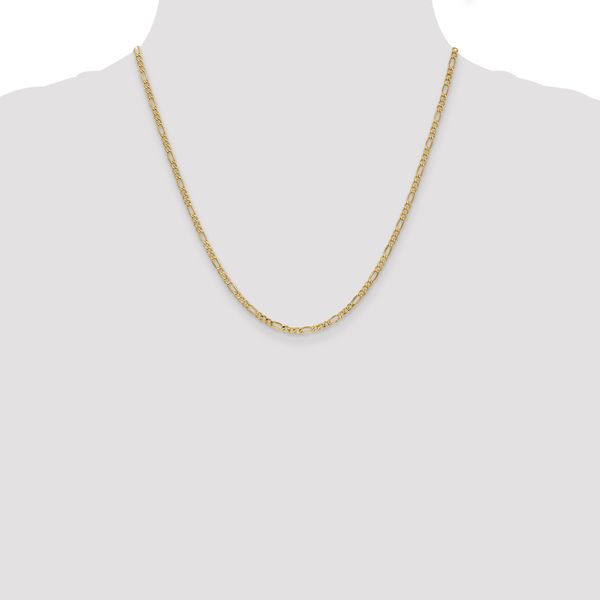 Leslie's 10k 2.5mm Semi-Solid Figaro Chain - Image 4