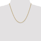 Leslie's 10k 2.5mm Semi-Solid Figaro Chain - Image 4