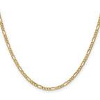 Leslie's 10k 2.5mm Semi-Solid Figaro Chain - Image 2