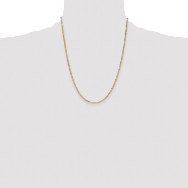 Leslie's 10k 2.5mm Semi-Solid Figaro Chain - Image 4