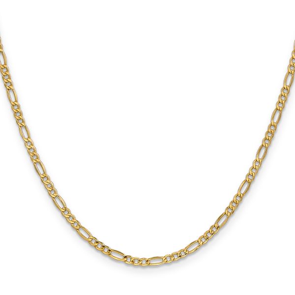Leslie's 10k 2.5mm Semi-Solid Figaro Chain - Image 2