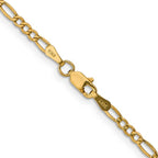 Leslie's 10k 2.5mm Semi-Solid Figaro Chain - Image 3