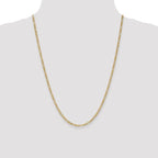 Leslie's 10k 2.5mm Semi-Solid Figaro Chain - Image 4