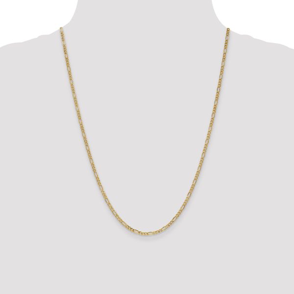Leslie's 10k 2.5mm Semi-Solid Figaro Chain - Image 4