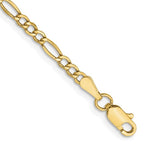 Leslie's 10k 2.5mm Semi-Solid Figaro Chain