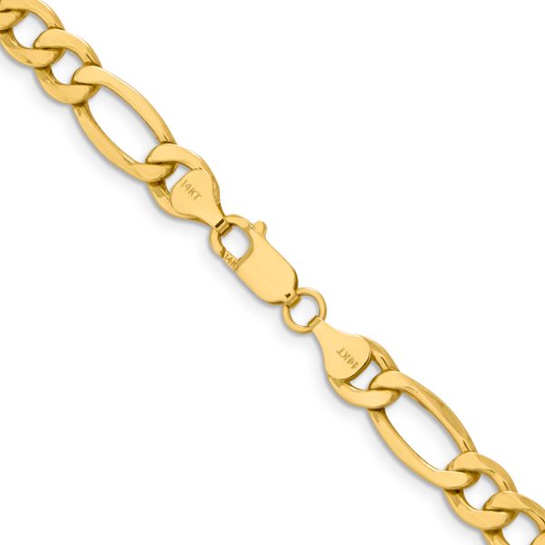 Leslie's 10k 8.5mm Semi-Solid Figaro Chain - Image 3