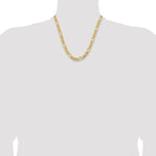 Leslie's 10k 8.5mm Semi-Solid Figaro Chain - Image 4