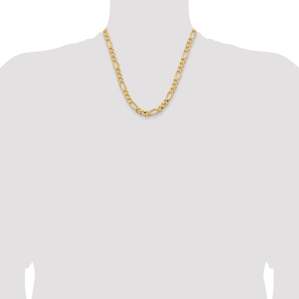 Leslie's 10k 8.5mm Semi-Solid Figaro Chain - Image 4