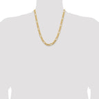 Leslie's 10k 8.5mm Semi-Solid Figaro Chain - Image 4