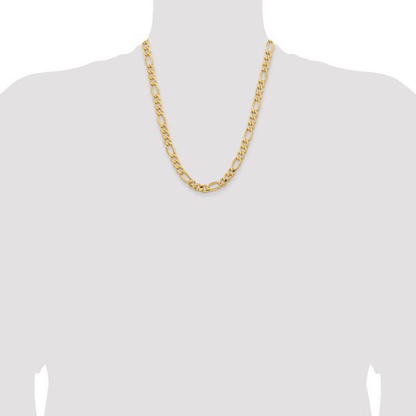 Leslie's 10k 8.5mm Semi-Solid Figaro Chain - Image 4