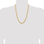 Leslie's 10k 8.5mm Semi-Solid Figaro Chain - Image 4